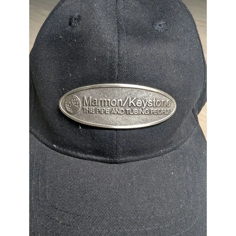 Marmon Keystone The Pipe and Tubing People Black Baseball Cap Hat AD-N-ART